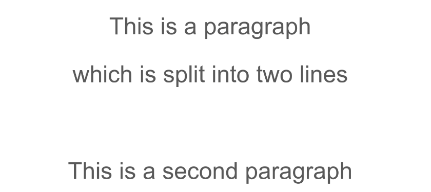 _Slide showing the text from above in four paragraphs, one empty