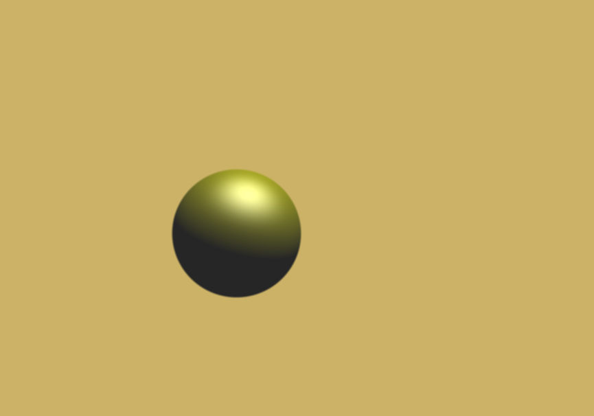 _A shiny raytraced sphere with p5.strands, coded on a whim, and ported from Inigo Quillez's code.   I'd give it a 5/10: it didn't change my life, vector math is a headache and p5.strands didn't let me use if-s, but at least I got to understand Phong shading better. 😂
