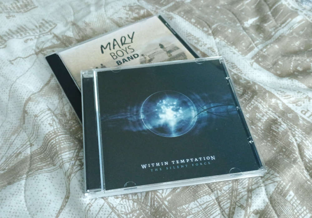 My alternative to Spotify: building up a personal library of music albums. Pictured: the first two CDs I bought.