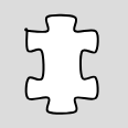 %A white "regular" puzzle piece