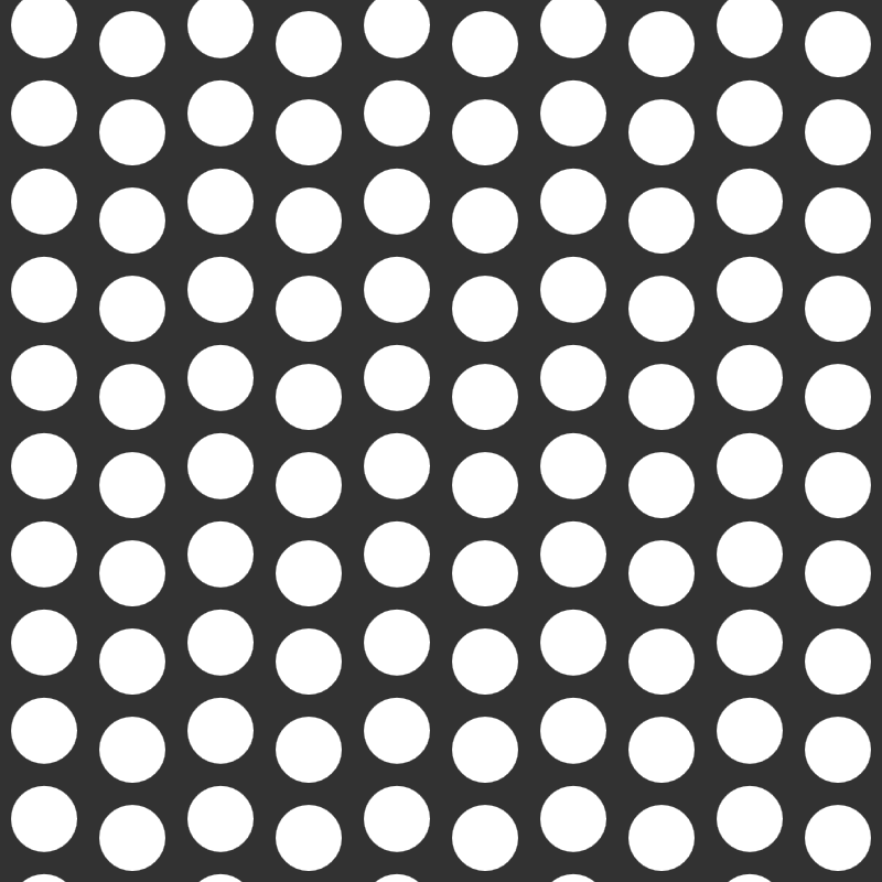 A grid of circles that slide up/right. First, even columns, the even rows, then odd columns, then odd rows.