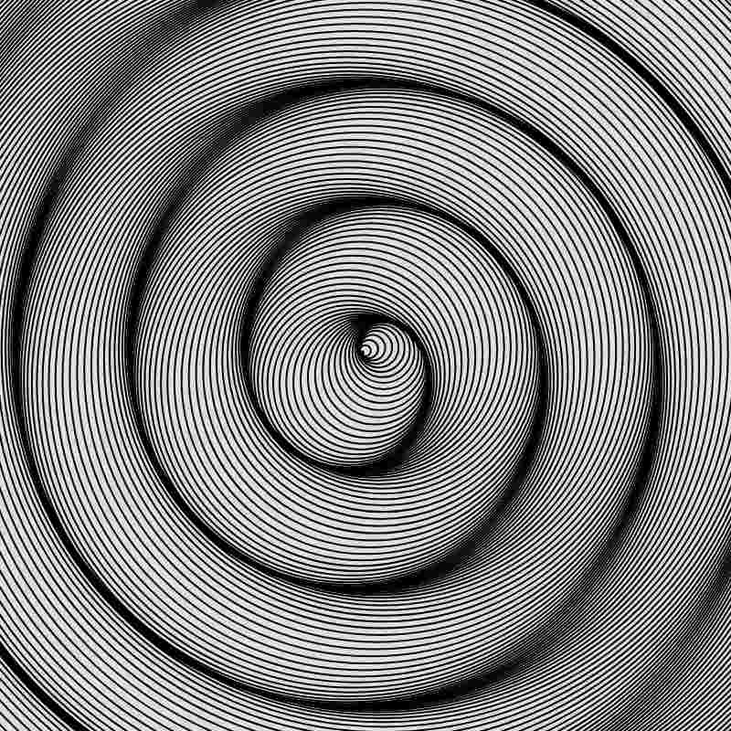 A wave formed by the mis-aligned waverings of concentric circles