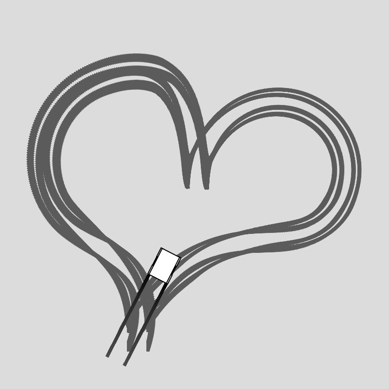 A box-y car with unrealistic handling, leaving thick back trails whereever it goes