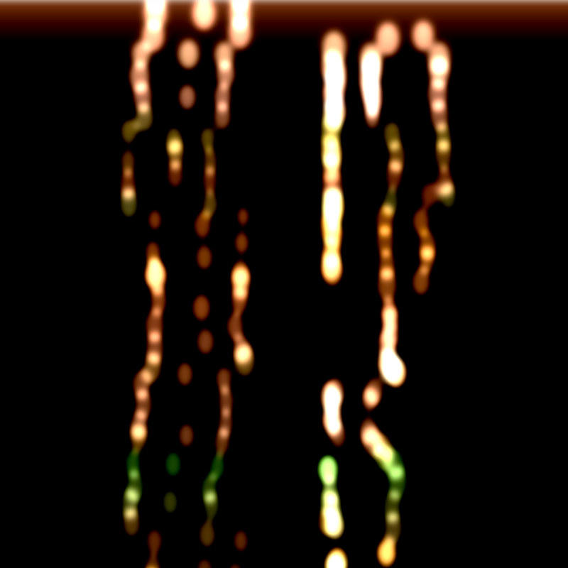 A visualization of MIDI inputs