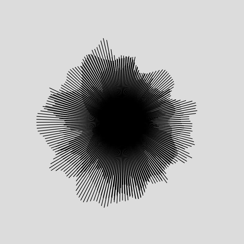 An animated wavy burst of lines, with heavy Moiré effect.