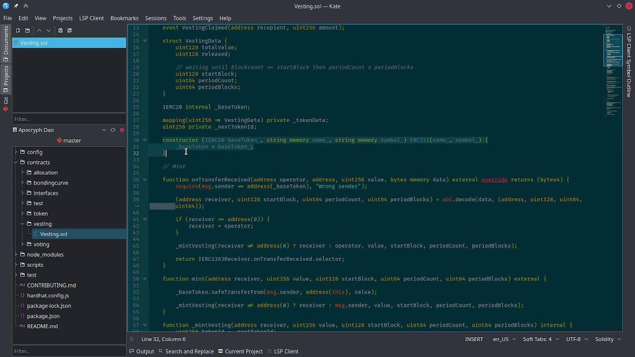Shot of a smart contract review video